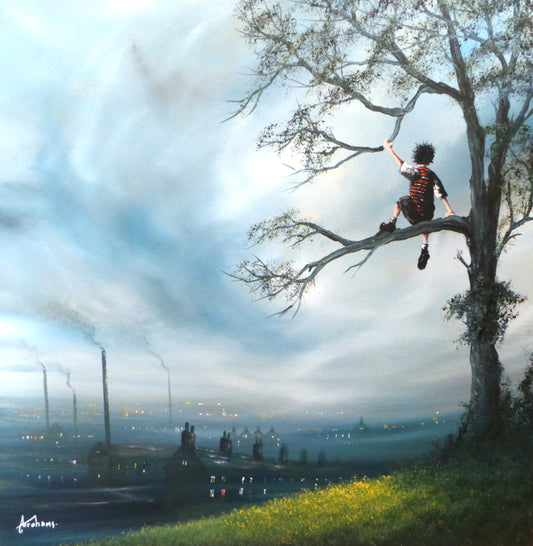 Danny Abrahams It's A Great View From The Top! Original - The Acorn Gallery, Pocklington