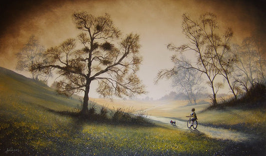 Danny Abrahams It's Good To Be Let Of The Leash Now And Then Original - The Acorn Gallery, Pocklington 