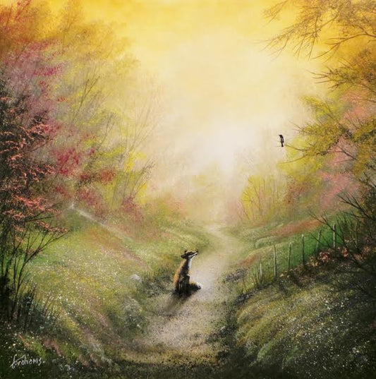 Danny Abrahams Keep Looking Up, That's The Secret To Life Original - The Acorn Gallery, Pocklington