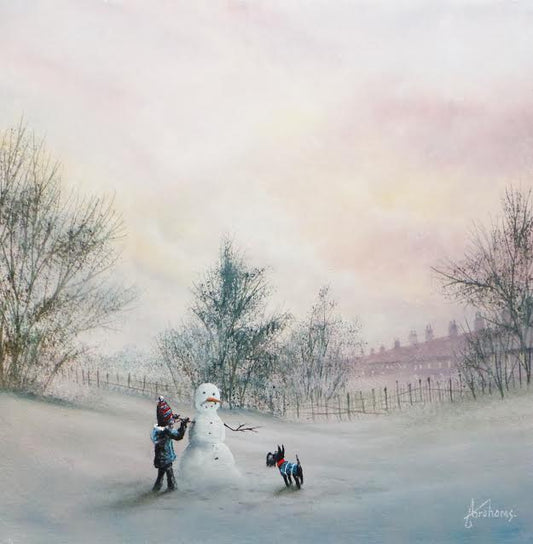 Danny Abrahams Making A Friend Original - The Acorn Gallery, Pocklington