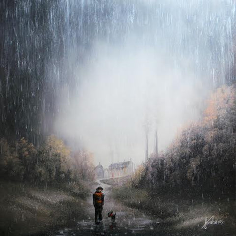Men Don't Need Brollies Original by Danny Abrahams *SOLD*