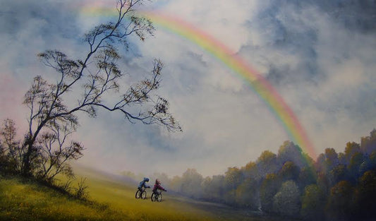 Danny Abrahams Oh Look A Rainbow Original - The Acorn Gallery, Pocklington