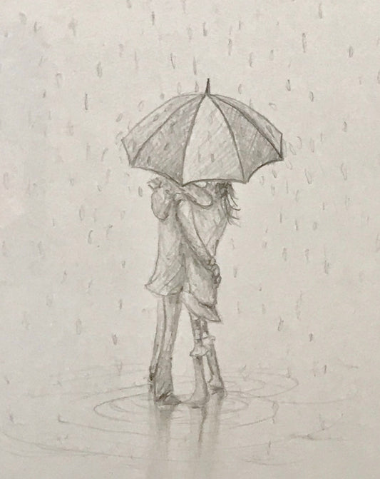 Danny Abrahams Quick Nobodys Looking Original Sketch - The Acorn Gallery, Pocklington 