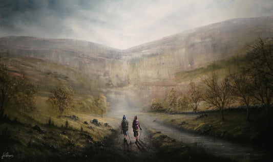 Danny Abrahams Rambling Around Malham Original - The Acorn Gallery, Pocklington