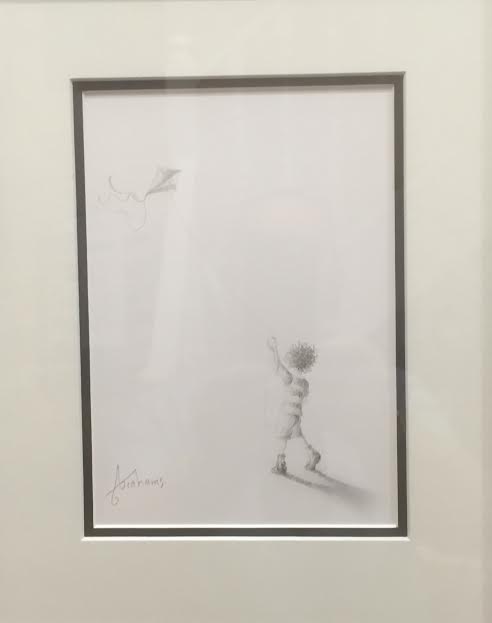 Danny Abrahams Flying High Original Sketch - The Acorn Gallery, Pocklington