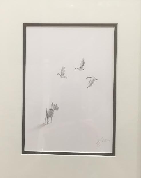 Danny Abrahams Woof Woof Original Sketch - The Acorn Gallery, Pocklington 