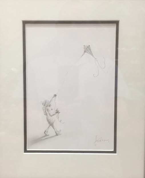 Danny Abrahams Catching The Breeze Original Sketch - The Acorn Gallery, Pocklington 