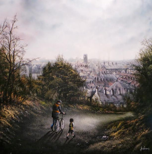 Danny Abrahams The Good Old Days Original - The Acorn Gallery, Pocklington