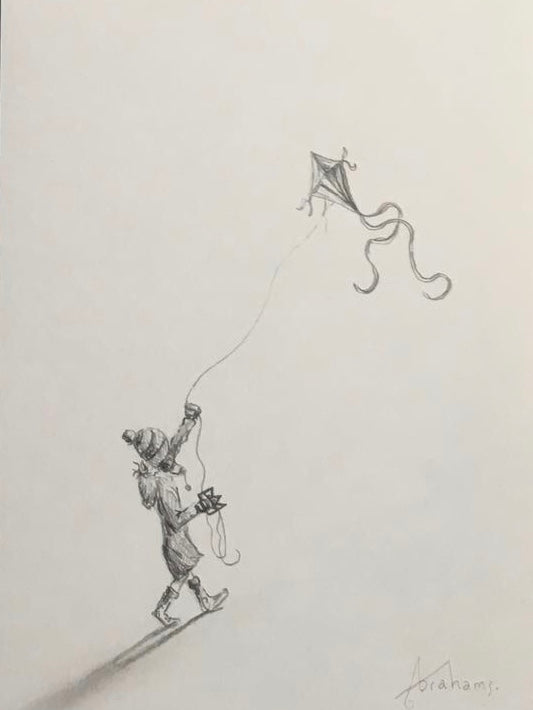 Danny Abrahams The Kite Original Sketch - The Acorn Gallery, Pocklington 