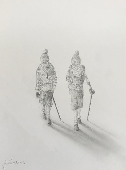 Danny Abrahams The Ramblers Original Sketch - The Acorn Gallery, Pocklington 