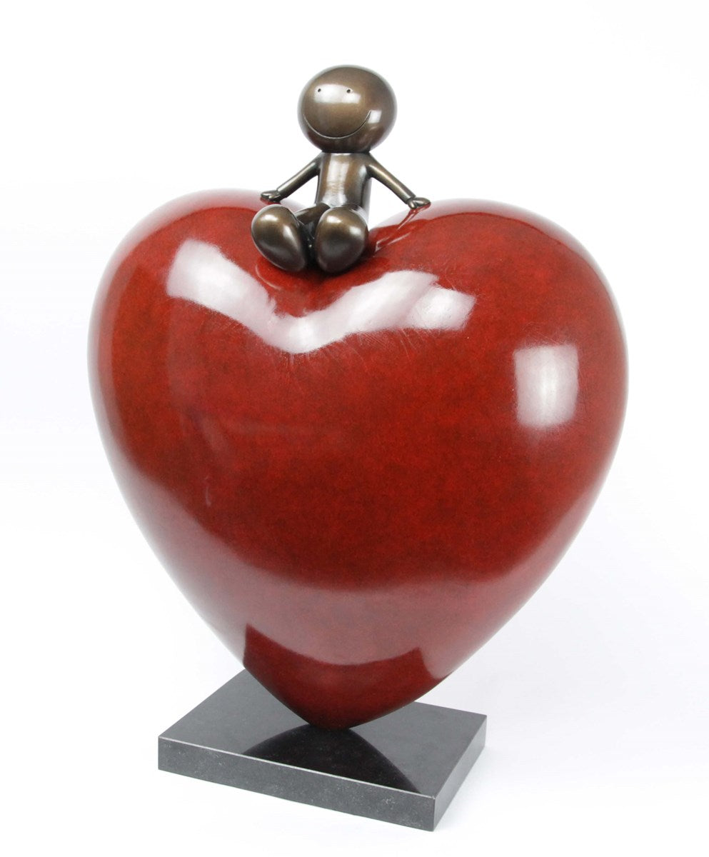 Doug Hyde Big Love Deluxe Bronze Sculpture - The Acorn Gallery, Pocklington