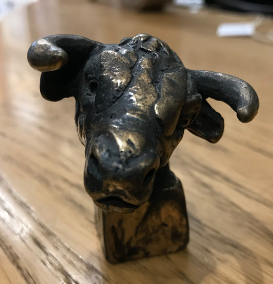 Edward J Waites Spanish Bull Limited Edition Bronze - The Acorn Gallery, Pocklington