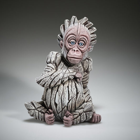 Baby Orangutan Alba (Albino) by Edge Sculpture-Sculpture-The Acorn Gallery