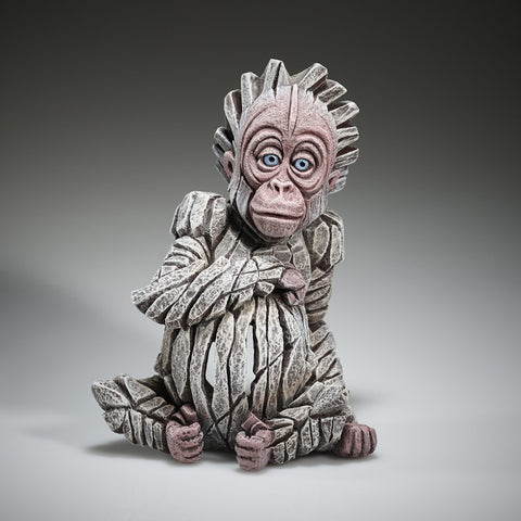 Baby Orangutan Alba (Albino) by Edge Sculpture-Sculpture-The Acorn Gallery