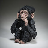 Baby Chimpanzee (Hear No Evil) by Edge Sculpture-Sculpture-The Acorn Gallery
