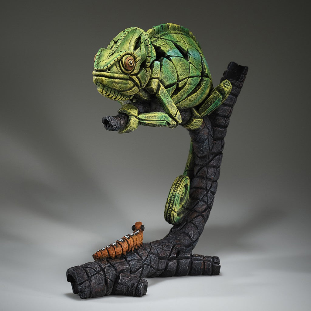 EDGE Sculpture Chameleon Green  - The Acorn Gallery, Pocklington