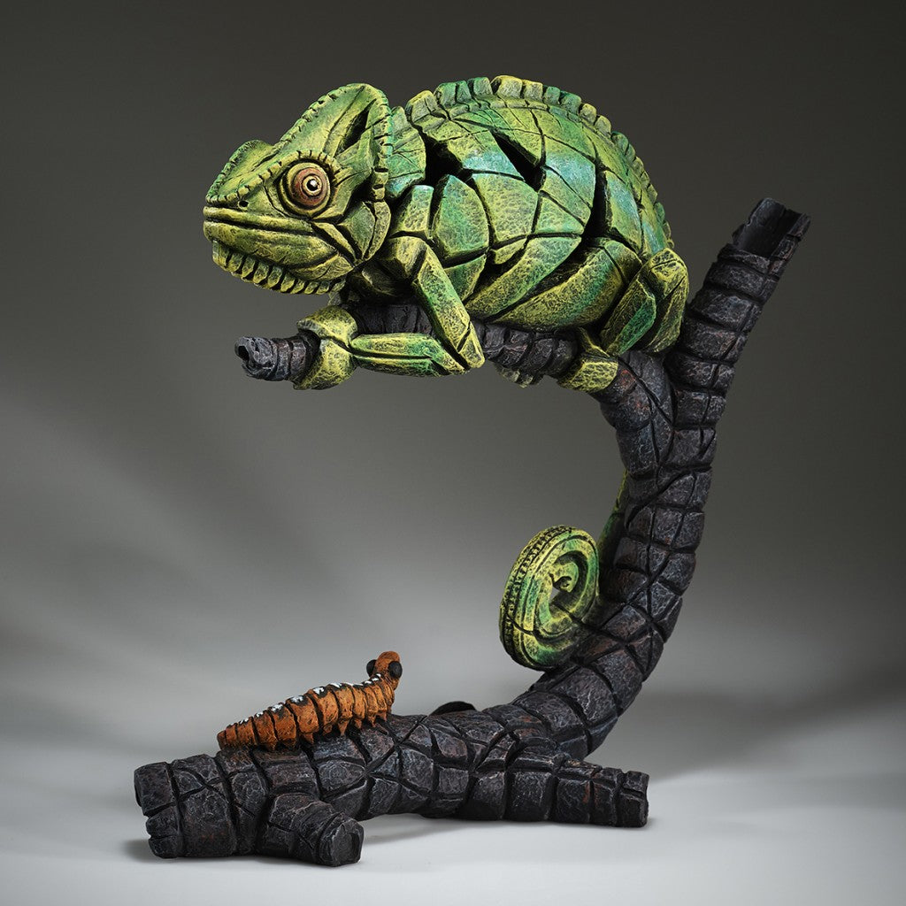 EDGE Sculpture Chameleon Green  - The Acorn Gallery, Pocklington
