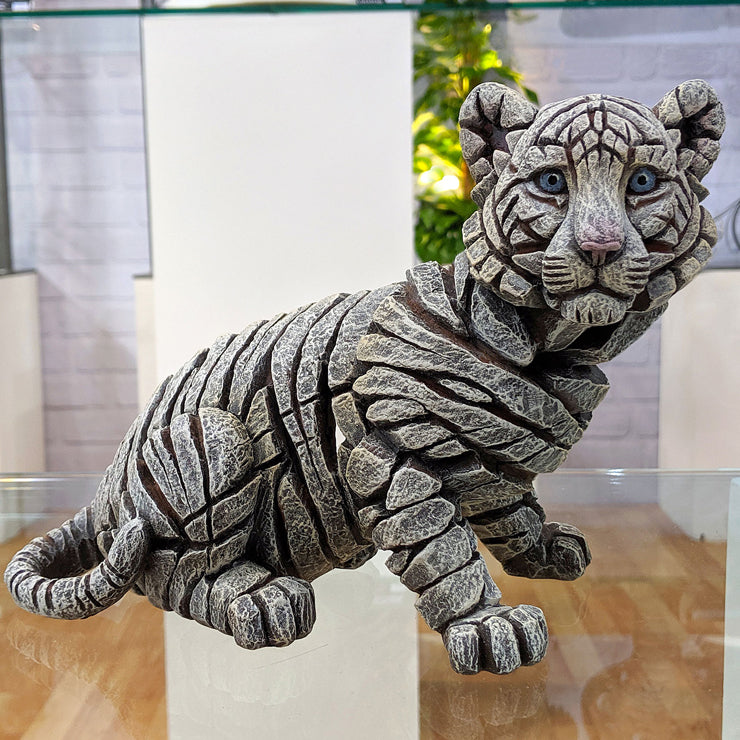 EDGE Sculpture Tiger Siberian Cub - The Acorn Gallery, Pocklington