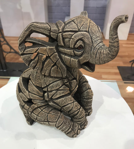 Baby Elephant Calf by Edge Sculpture-Sculpture-The Acorn Gallery