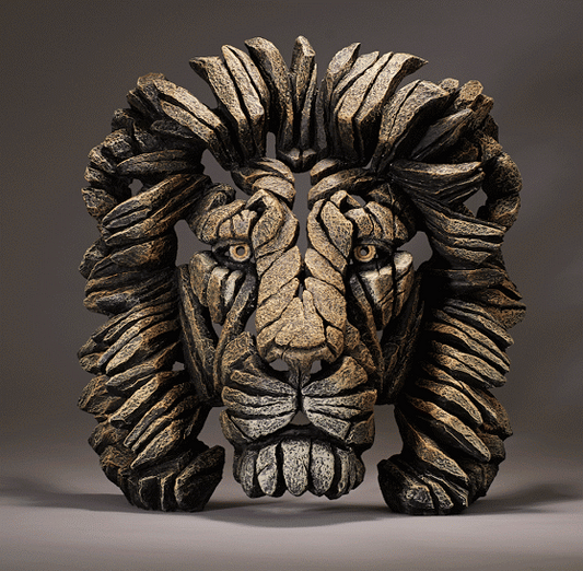 EDGE Sculpture Lion Bust Savannah