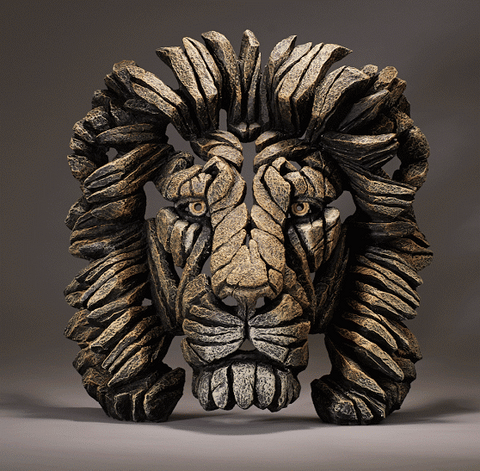 Lion Bust by Edge Sculpture