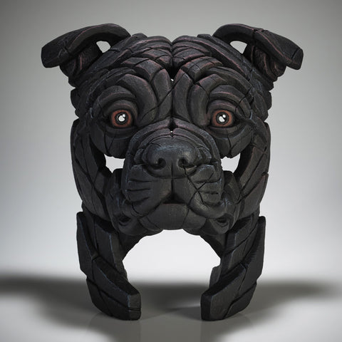 Staffordshire Bull Terrier (Black Staffy) by Edge Sculpture