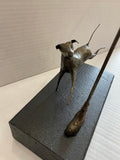 Dog N Jog ORIGINAL Sculpture by Ed Rust *SOLD*
