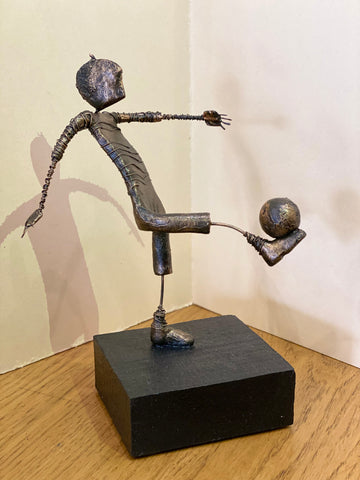 Footballer Original Sculpture by Ed Rust *NEW*-Sculpture-The Acorn Gallery