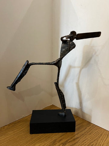 Hitting A Six ORIGINAL Sculpture by Ed Rust
