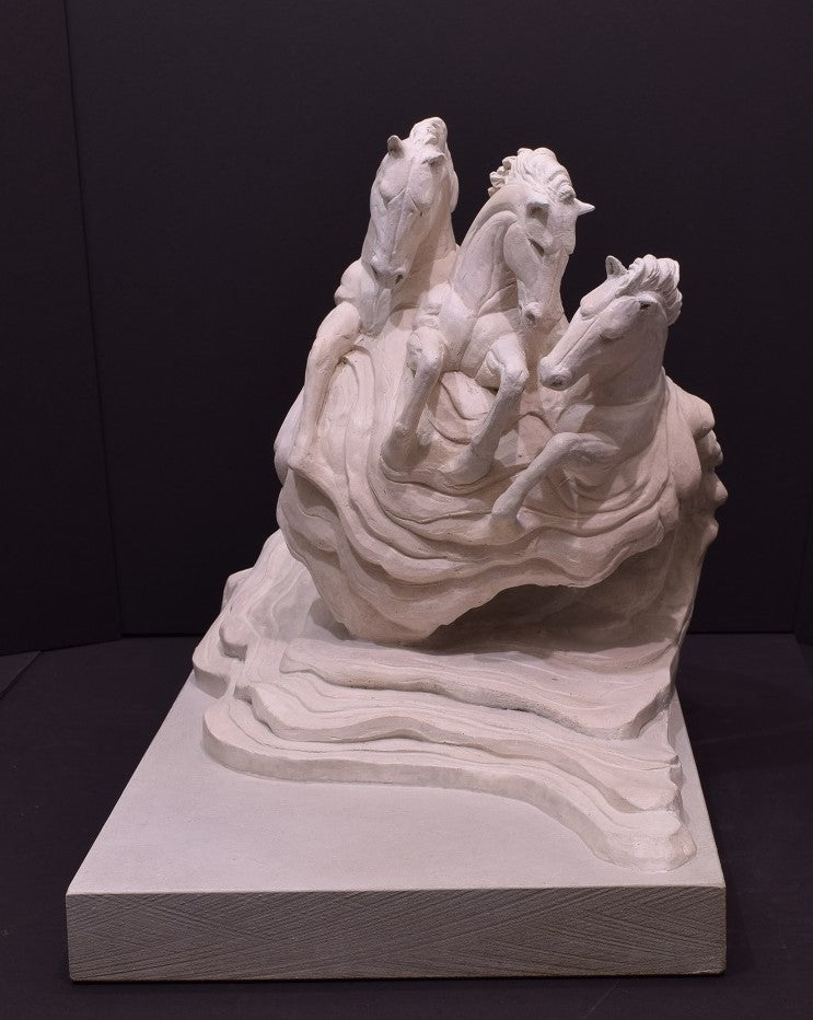 Superb sea horses sculpture by artist and sculptor Hamish Herd. Available at The Acorn Gallery, Pocklington. Free Secure UK delivery available. Shop online or call us on 01759 307652. 