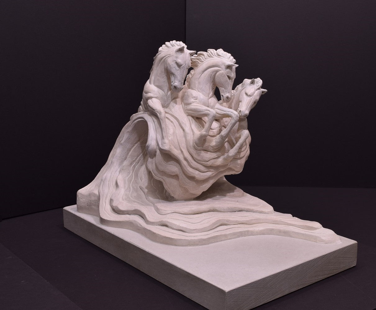 Superb sea horses sculpture by artist and sculptor Hamish Herd. Available at The Acorn Gallery, Pocklington. Free Secure UK delivery available. Shop online or call us on 01759 307652. 