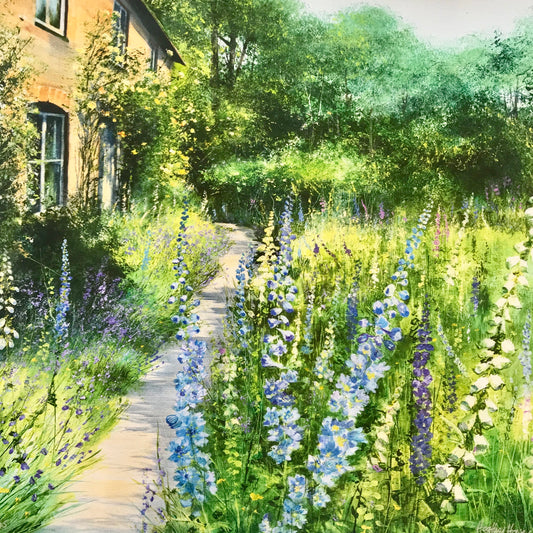 Delphinium Cottage by Heather Howe