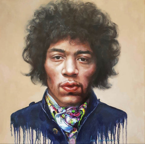 Jimi Hendrix Original by Ieva Baranovska-Original Art-The Acorn Gallery
