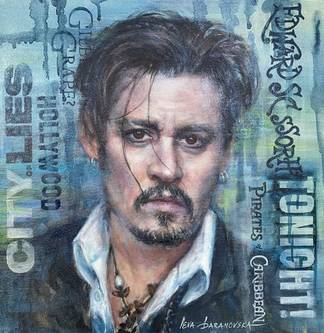 Johnny Depp ORIGINAL by Ieva Baranovska *SOLD*
