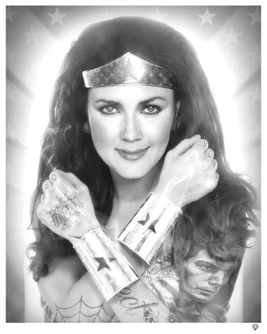 Wonder Woman (Black & White) by JJ Adams