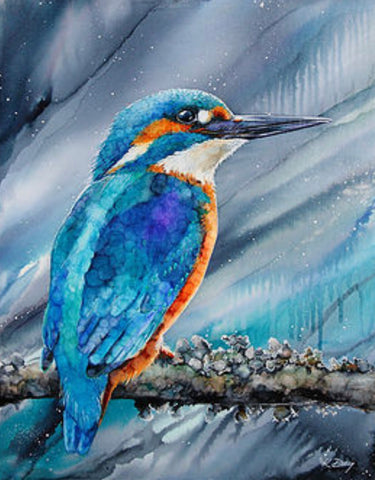 Kingfisher Original by Katie Day-Original Art-The Acorn Gallery