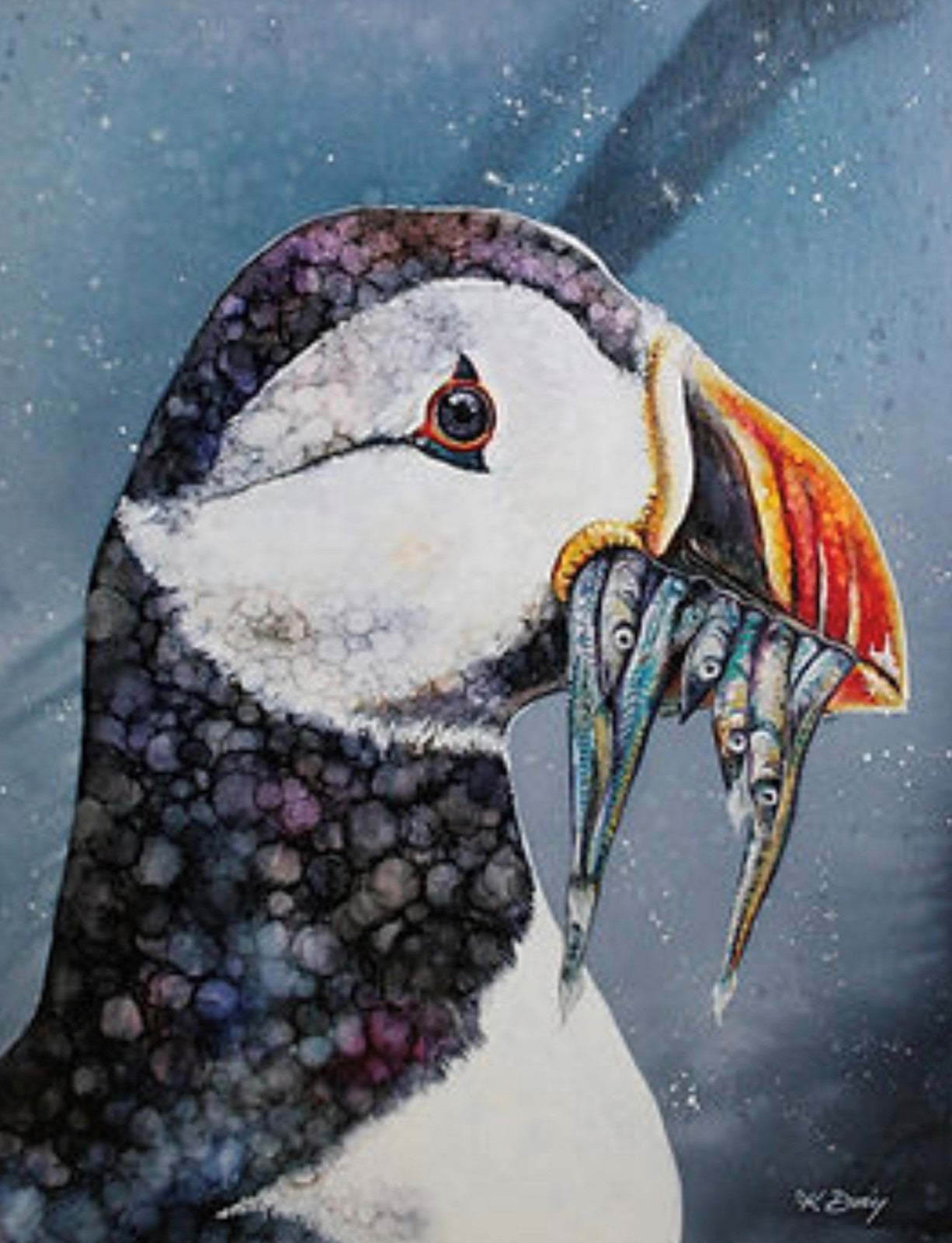 Puffin Original by Katie Day-Original Art-The Acorn Gallery
