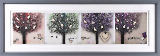 Strength Growth Love and Gratitude by Kealey Farmer is available to buy from The Acorn Gallery in Pocklington with at The Acorn Gallery. Secure UK Timed Delivery. Read Our Reviews. Shop Online or Call Us 01759 307652.