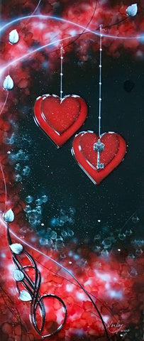 Love Is The Key Red by Kealey Farmer-Limited Edition Print-The Acorn Gallery-Kealey-Farmer-artist-The Acorn Gallery