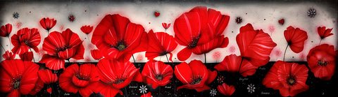 Never Forget (Poppies) by Kealey Farmer-Limited Edition Print-The Acorn Gallery-Kealey-Farmer-artist-The Acorn Gallery