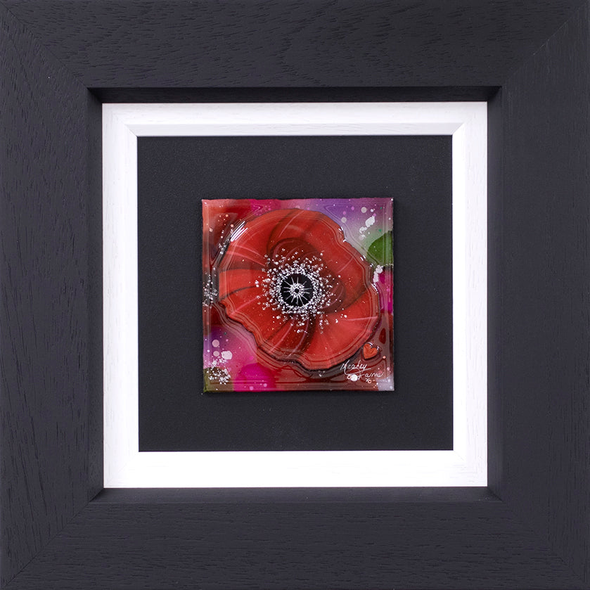 Kealey Farmer Poppy Remembrance IV Original available to purchase from The Acorn Gallery in Pocklington. Delivery available. 