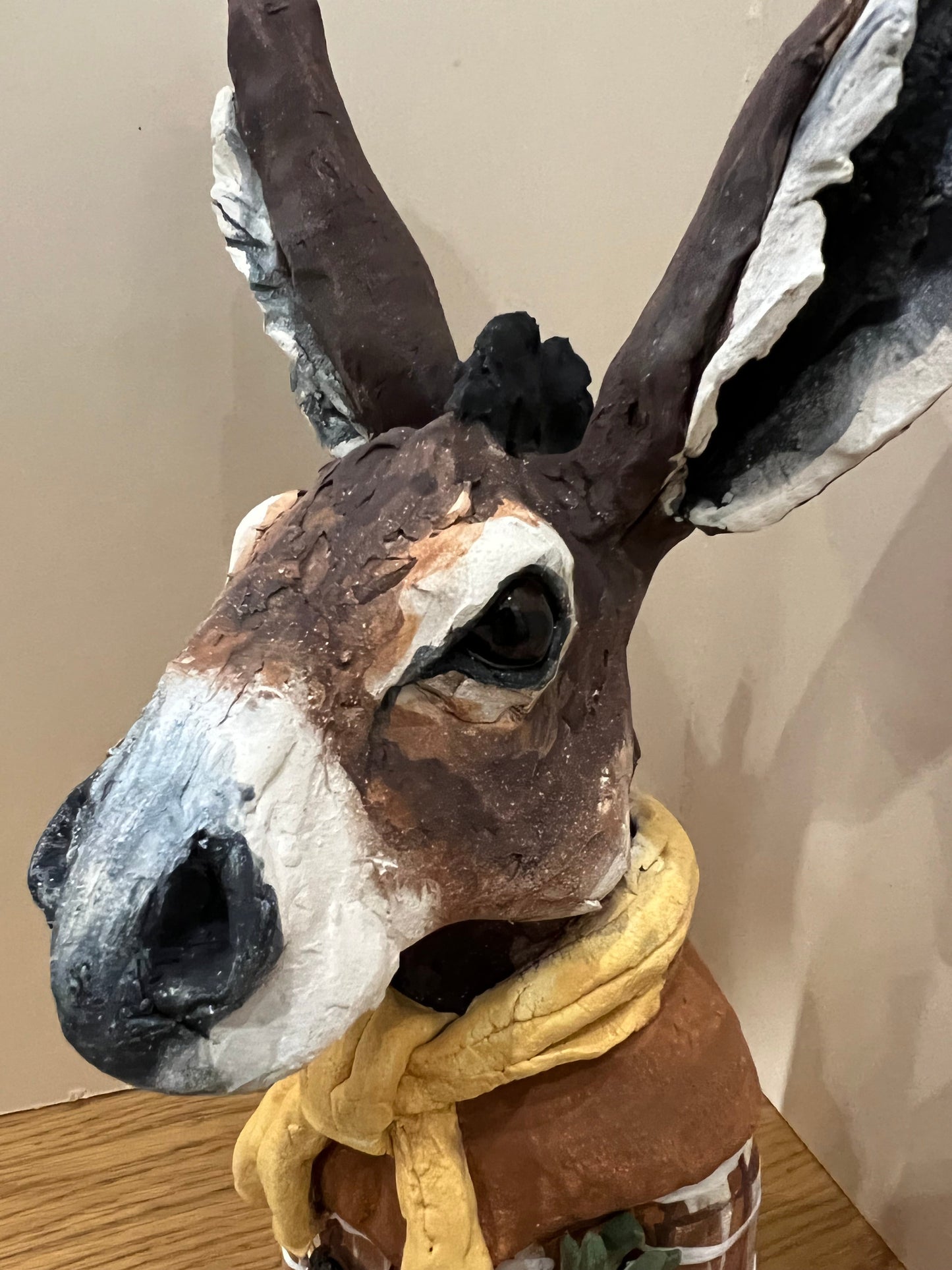 Louise Brown Donkey Bust Original Sculpture - The Acorn Gallery, Pocklington