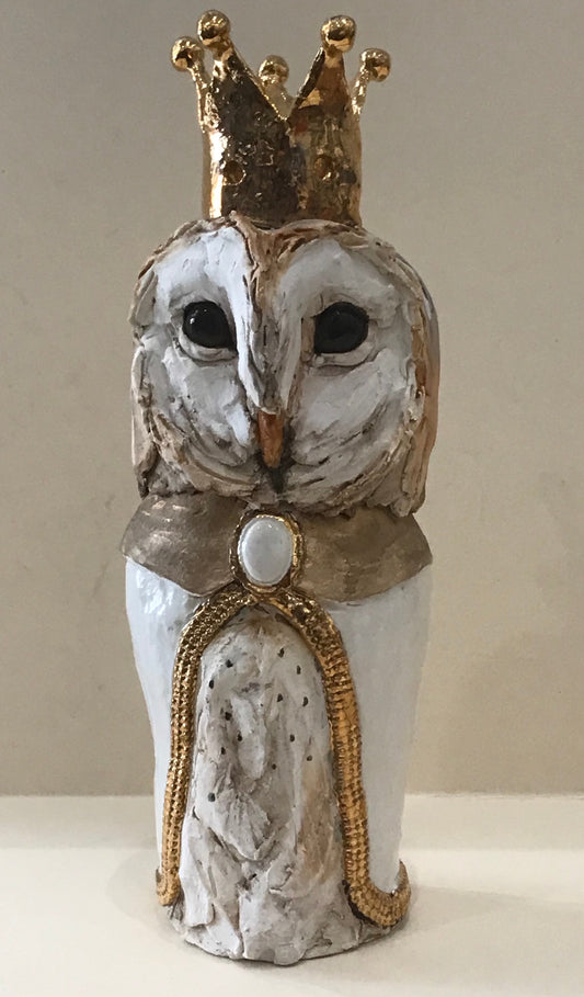 Louise Brown Owl Original Sculpture - The Acorn Gallery, Pocklington