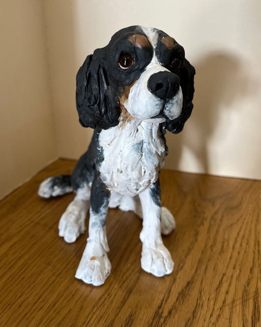 Louise Brown Spaniel Original Sculpture at The Acorn Gallery, Pocklington