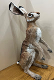 Tall Sitting Hare Original Sculpture by Louise Brown *SOLD*