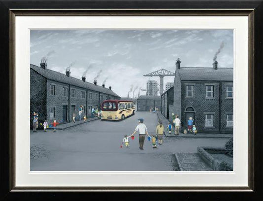 Leigh Lambert All Aboard For The Seaside Paper Print - The Acorn Gallery, Pocklington 