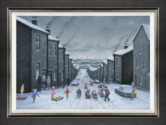 Leigh Lambert Hold On To Your Hats Canvas - The Acorn Gallery, Pocklington