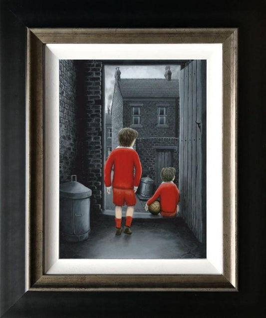 Leigh Lambert I Hope You've Got Your Scoring Boots On Canvas - The Acorn Gallery, Pocklington