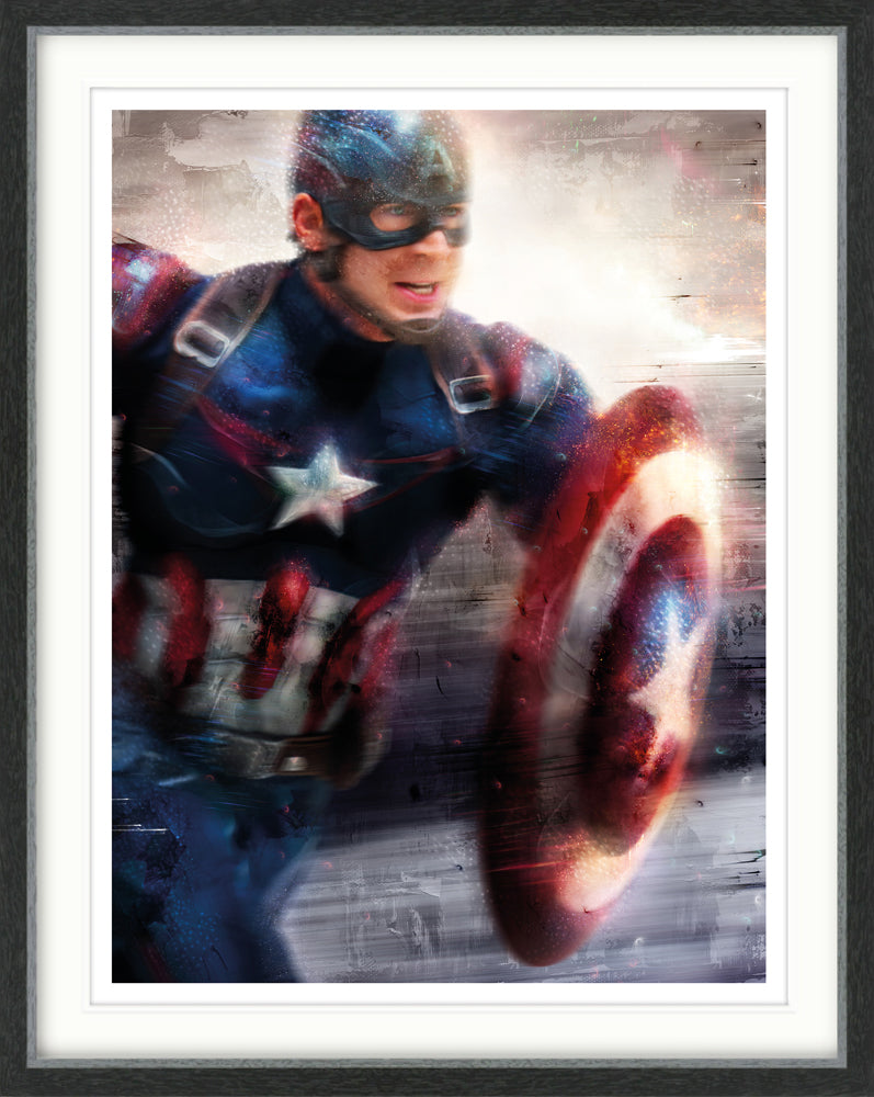 Mark Davies I Can Do This All Day Captain America - The Acorn Gallery. Pocklington