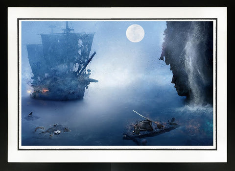 My Spirit Lives On (Pirates Of The Caribbean) by Mark Davies-Limited Edition Print-Mark-Davies-British-artist-The Acorn Gallery